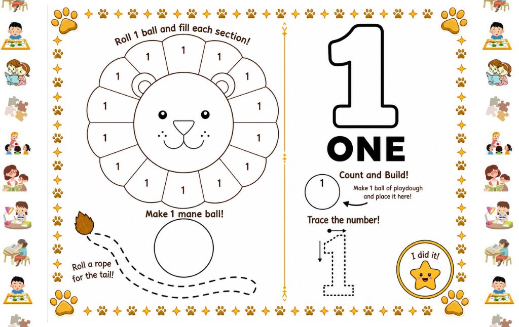 20 Number Playdough Mats Free Printables