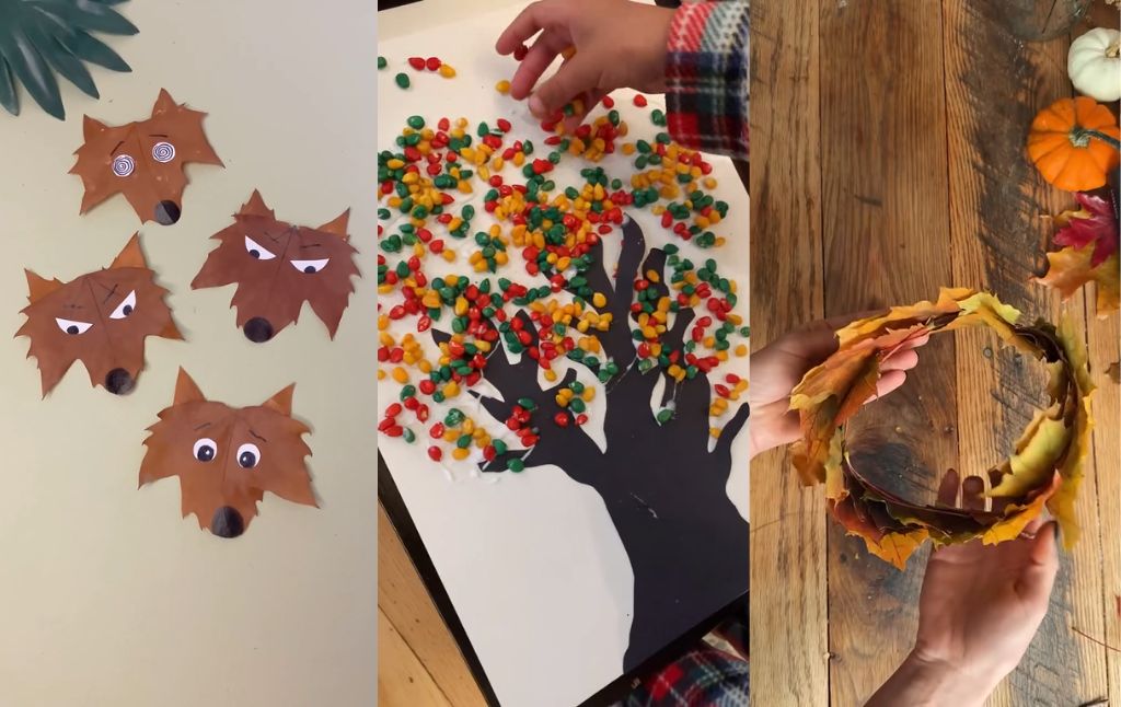 3 Beautiful and Easy Fall Leaf Crafts for Kids