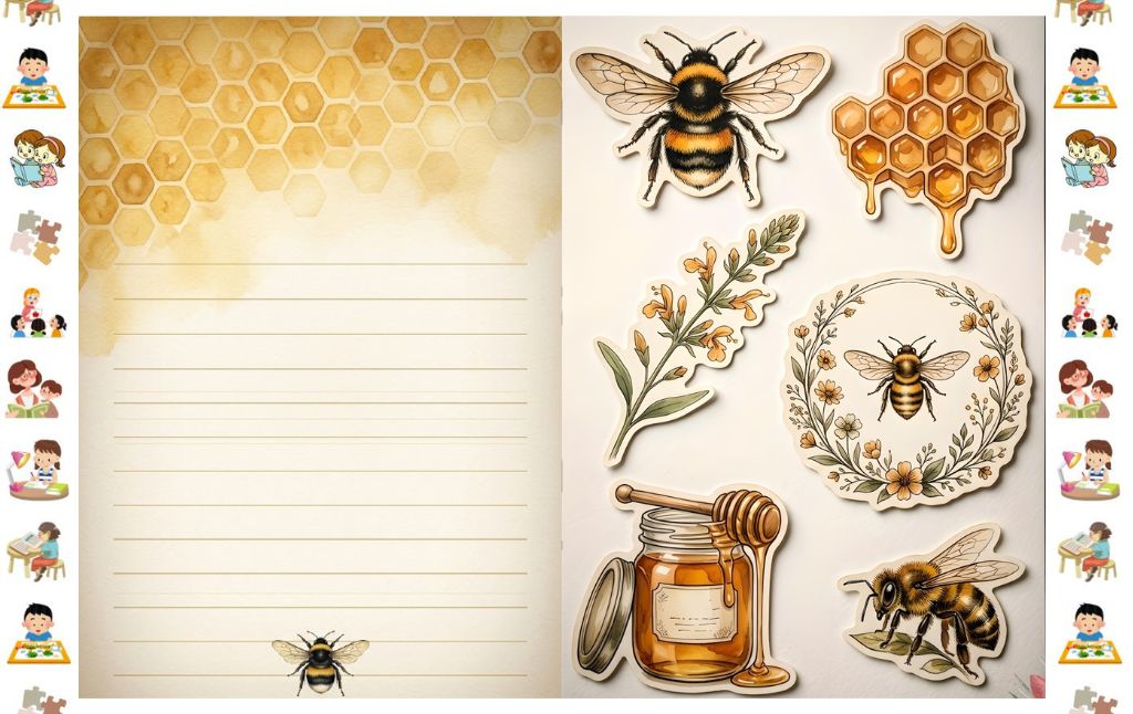 37 Honey Dreams Bee Junk Journal Kit What's Inside This Bee Junk Journal Kit?