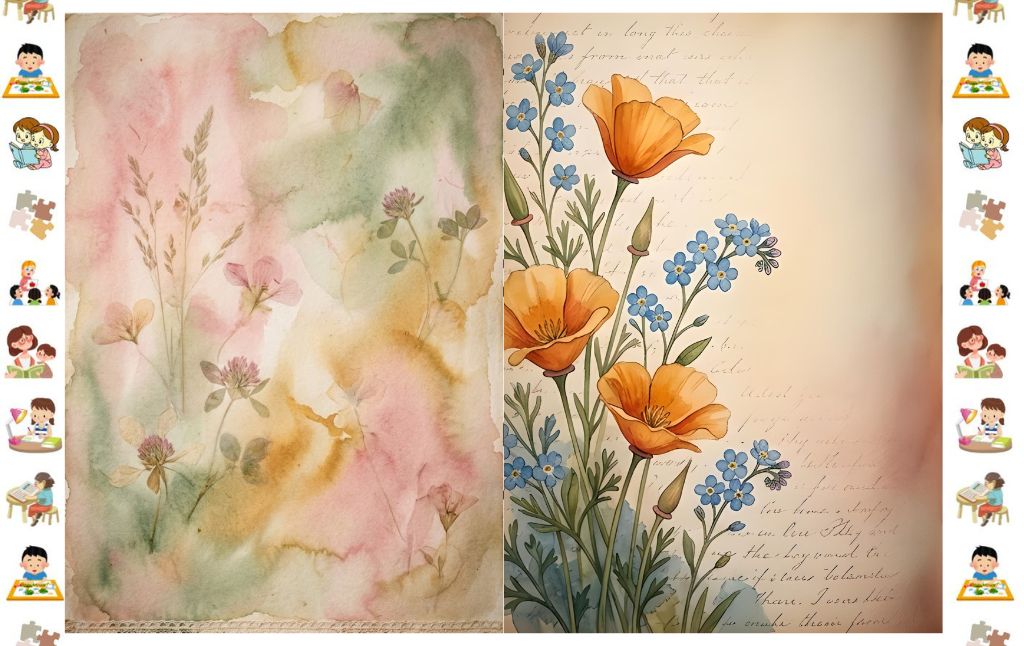 Botanical Beauty Wildflower Junk Journal Pages The Printable PDF Collection