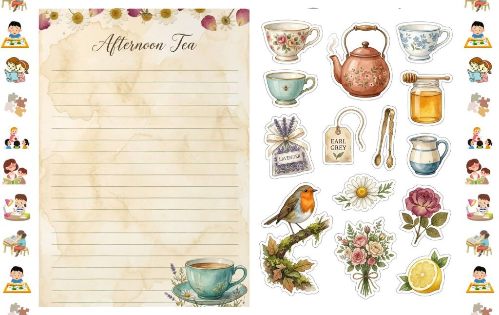 45 Cottagecore Teatime Junk Journal Kit What's Inside & Why You'll Love Every Single Page