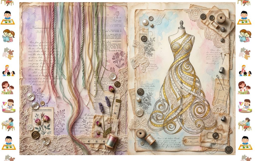 50 Shabby Chic pages for Your Sewing Junk Journal