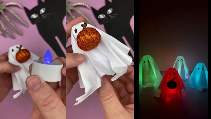 Create Your Own Spooky  Glowing Ghosts