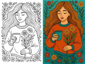 Aesthetic Coloring Pages