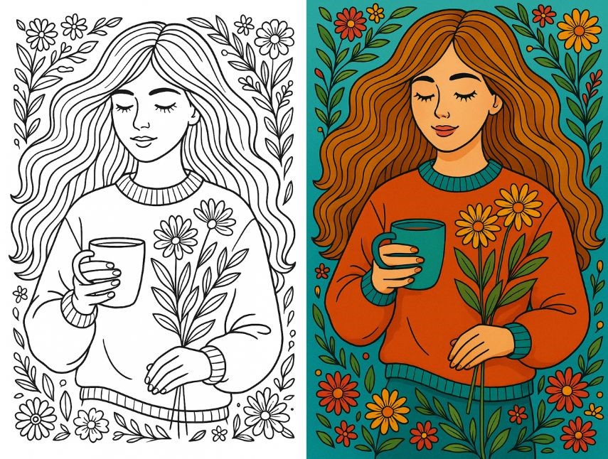 Aesthetic Coloring Pages