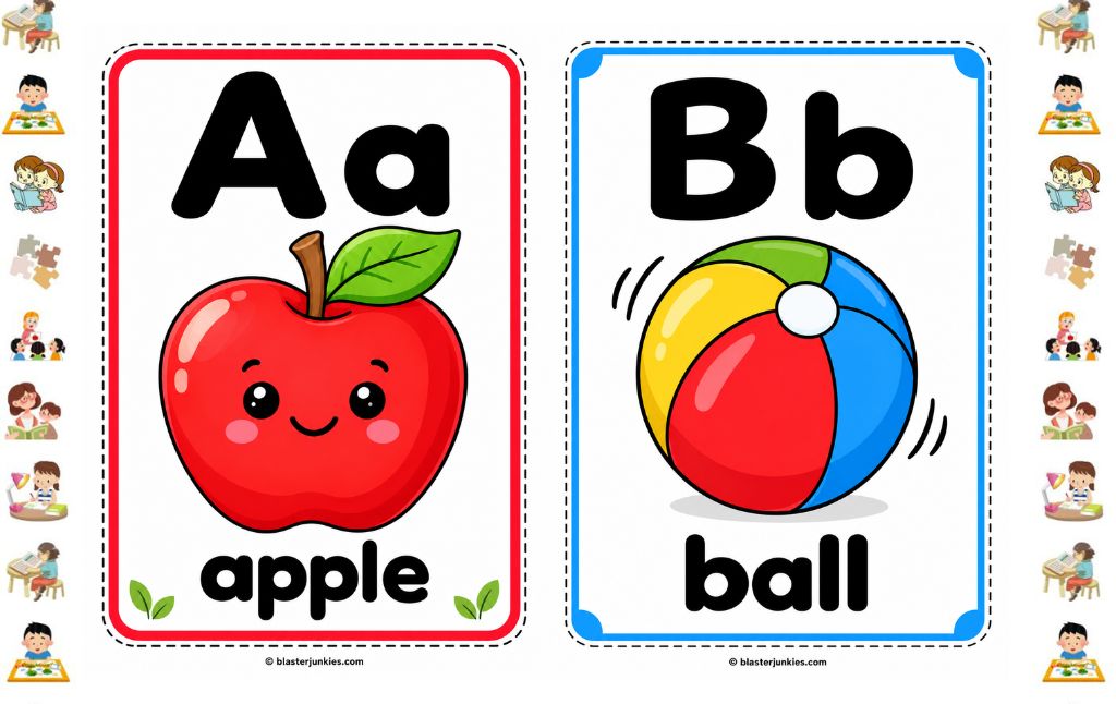 Alphabet Flash Cards For Toddlers: Colorful Early Learning Tools