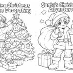 Anime Christmas Coloring Pages