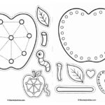 Apple Lacing Craft for Kids