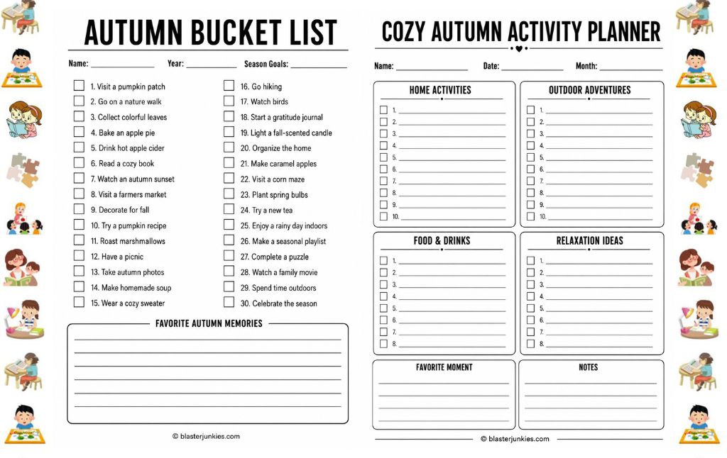 Autumn Bucket List Printable: A Complete Guide for Adults (and a Fun Family Activity for Kids)