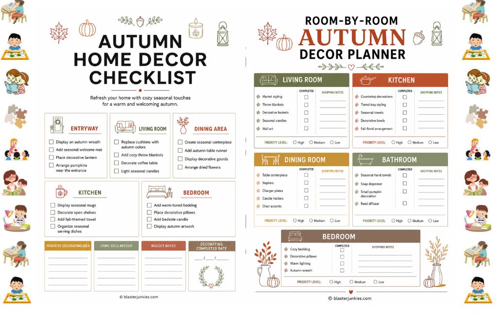 Autumn Home Decor Checklist: A Simple Way to Make Your Home Feel Like Fall, Room by Room