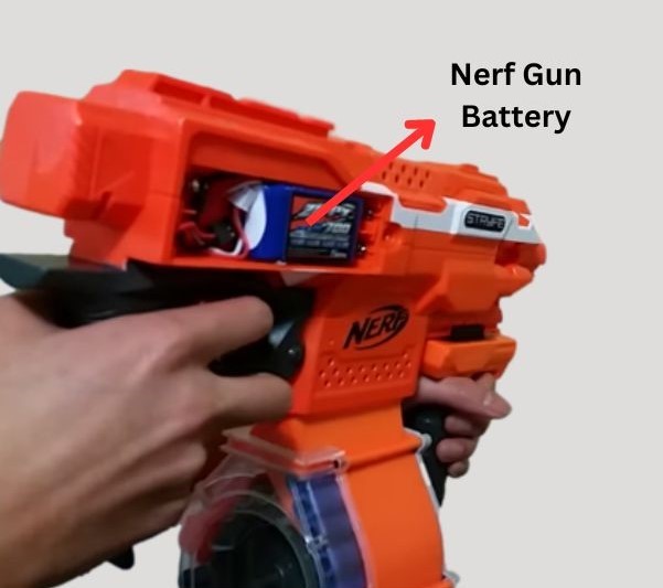 Battery in Nerf Gun 
