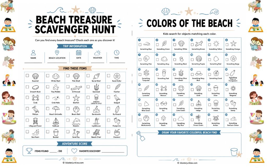 Beach Scavenger Hunt For Kids: The Free Printable Pack That Turns Sand and Waves Into an Adventure