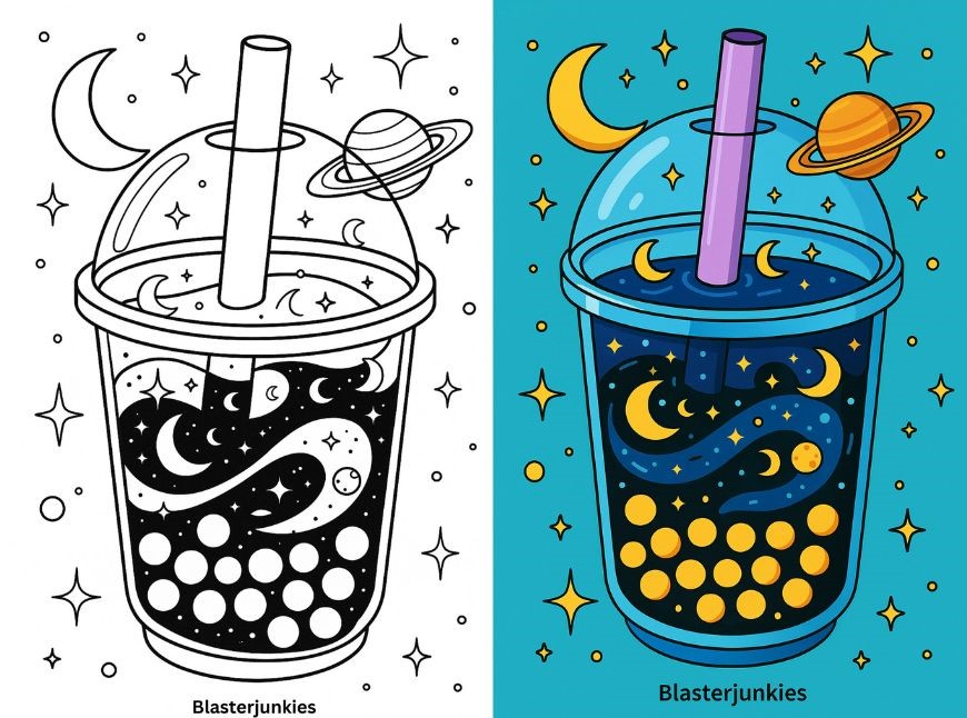 Boba Coloring Pages Free pdf