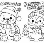 Bold And Cozy Christmas Animals Coloring Pages