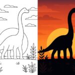 Brachiosaurus Coloring Page