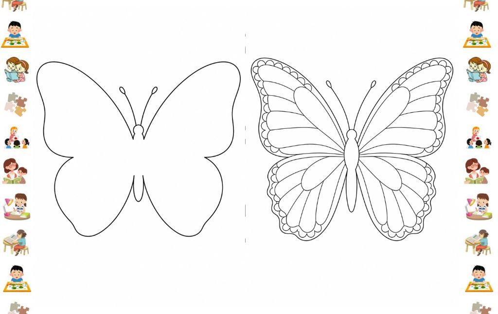 Butterfly Template Free Printables For Coloring