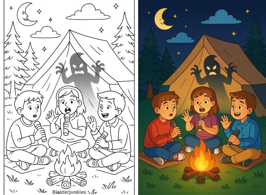 Camping Coloring Pages