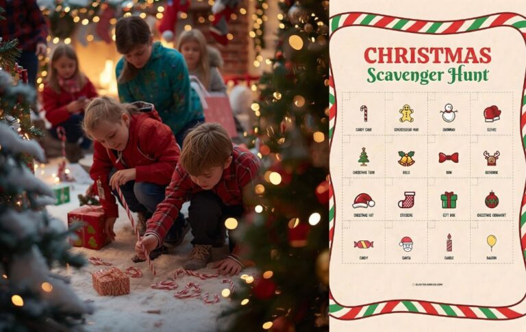 The Ultimate Christmas Scavenger Hunt for Kids (Free Printable PDF)