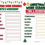 Christmas Word Scramble And Christmas Blessings Giveaway Printables