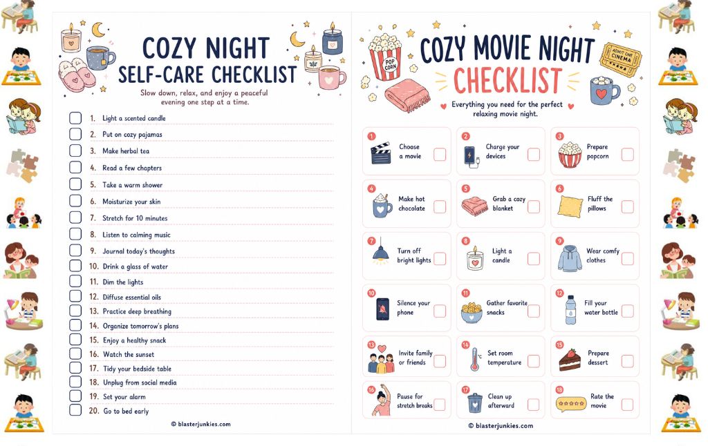 Cozy Night Checklist Printable: A Complete Guide for Adults (and How to Turn It Into Family Time with Kids)