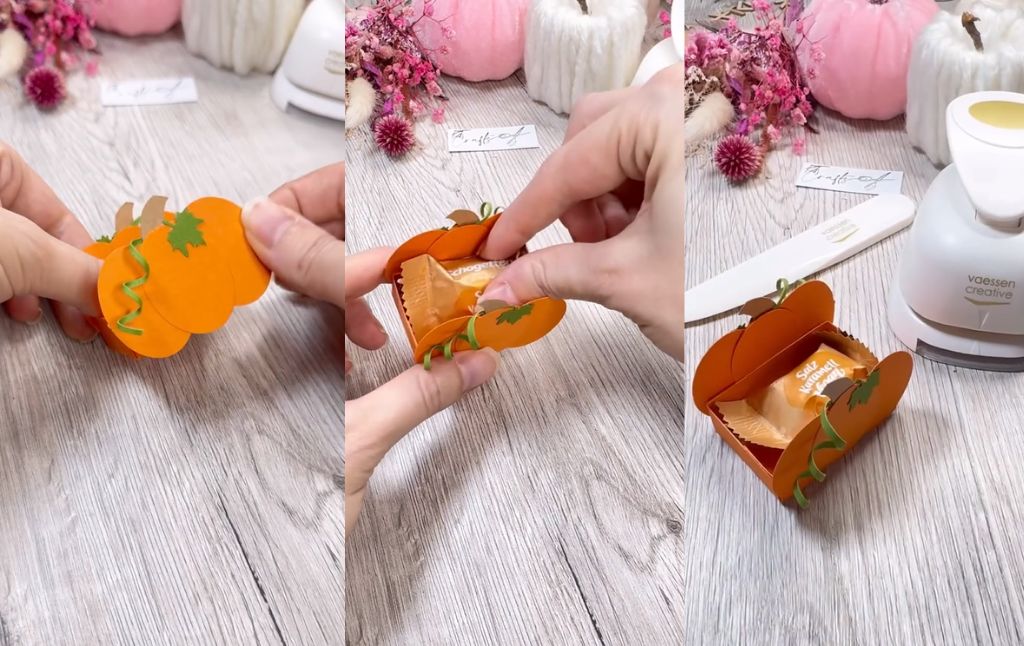 Create a Charming Paper Pumpkin Treat Box for Autumn