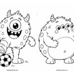 Cute Monster Coloring Pages