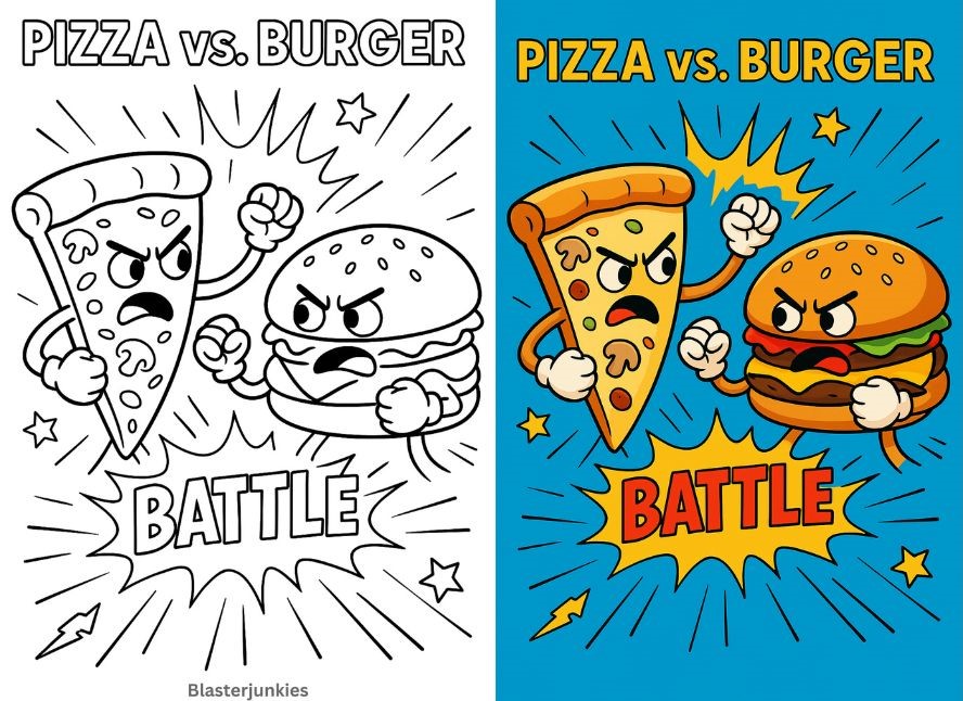 Pizza Coloring Pages