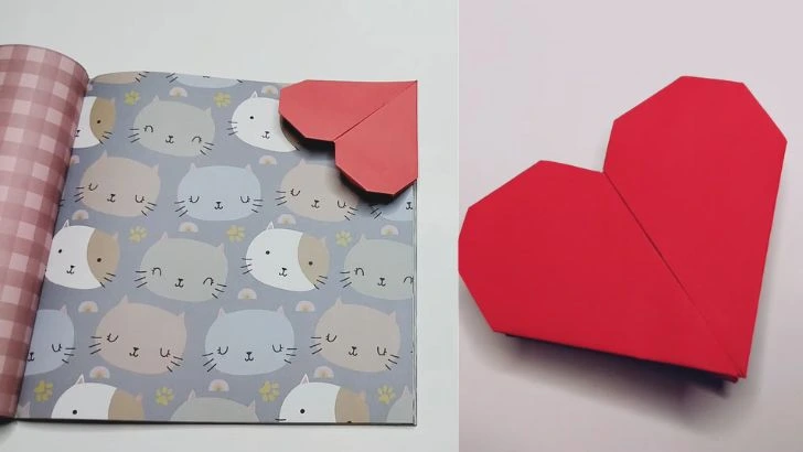 DIY Heart-Shaped Bookmarks