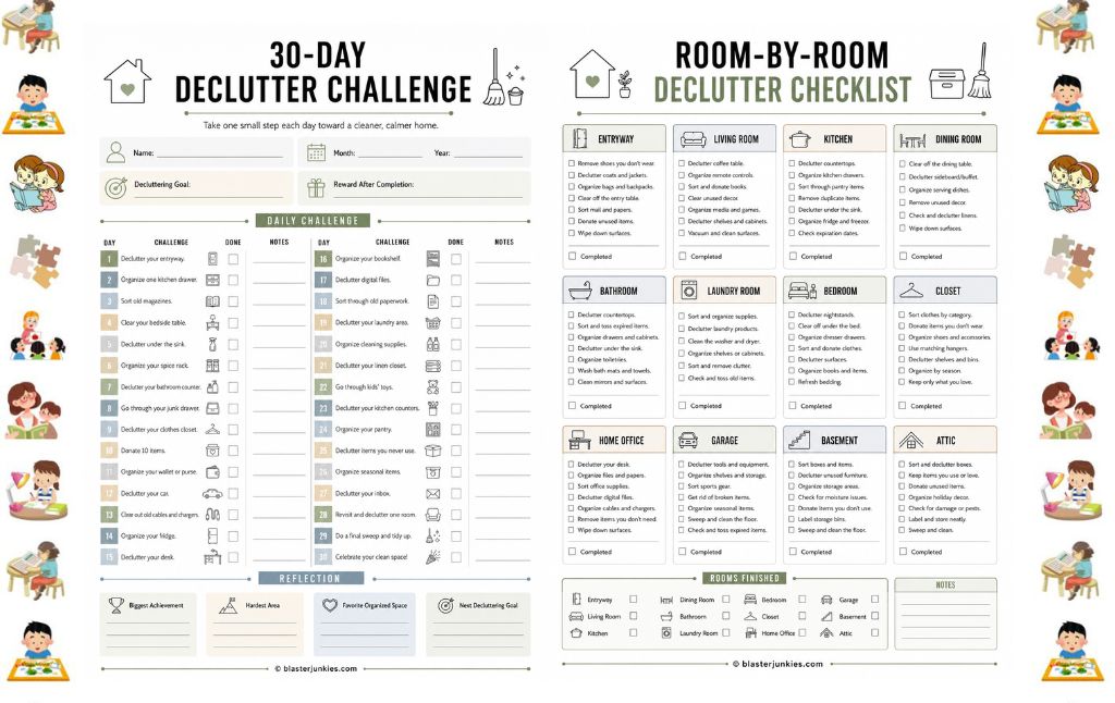 Declutter Challenge Printable: A Simple System for Turning “Someday” Into a Cleaner Home