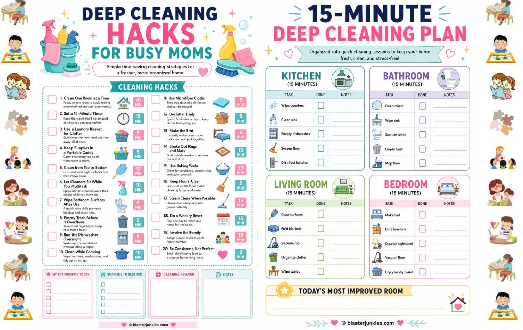 Deep Cleaning Hacks For Busy Moms