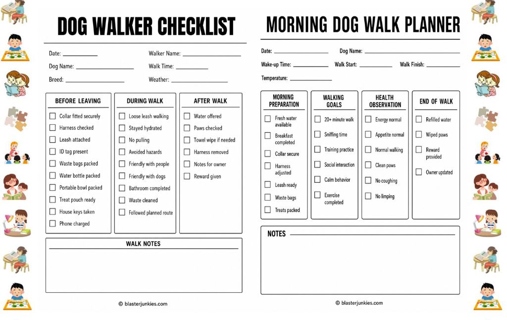 Dog Walker Checklist: A Complete Guide for Pet Owners (and a Great Way to Involve Kids)