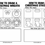 Easy Christmas Drawing Ideas for Kids: Printable Directed Drawing Pages