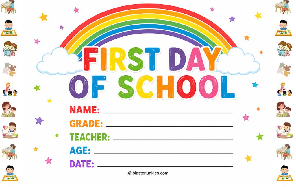 Make the First Day of School Unforgettable: How to Use Editable First Day of School Signs with Your Kids