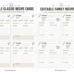 Editable Printable Recipe Cards: A Fun Way to Get Kids Cooking and Organized in the Kitchen