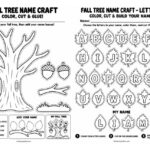 The Fall Tree Name Craft with Preschoolers