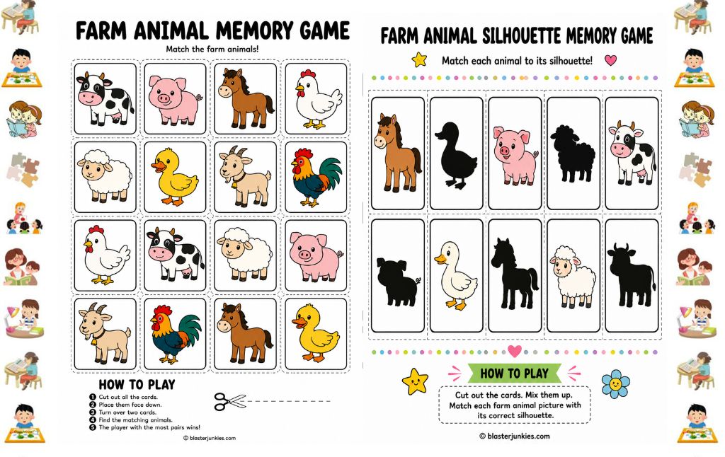 Farm Themed Memory Games: Interactive Ways to Build Cognitive Skills