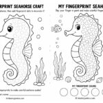  Fingerprint Seahorse Crafts for Early Learning