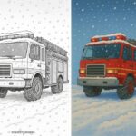 Fire Truck Coloring Pages