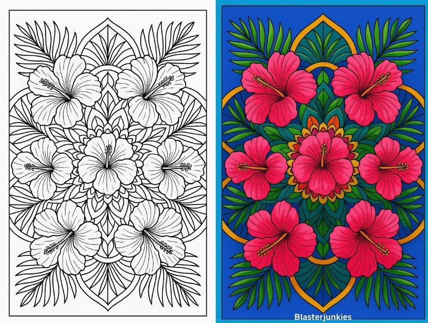 Flower Mandala Coloring Pages