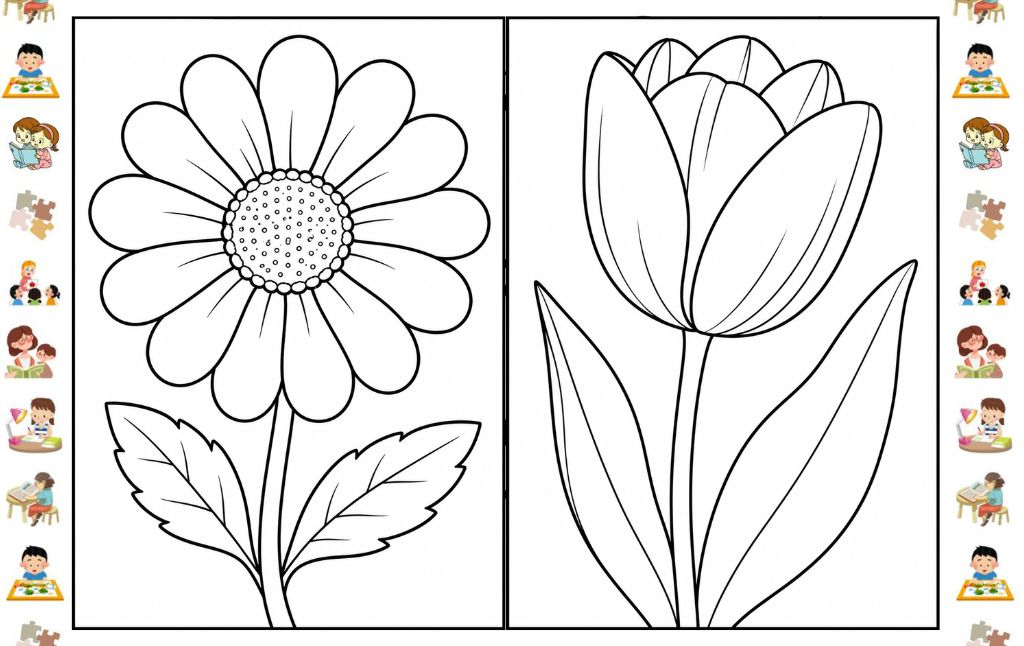 How to Use These 10 Free Flower Tracing Templates for Kids