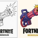 Fortnite Gun Coloring Pages