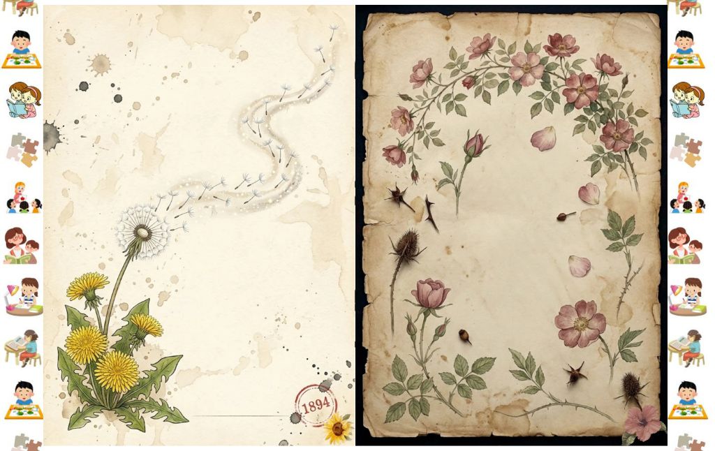 20 Free Junk Journal Printable: Vintage Overgrown Secret Gate