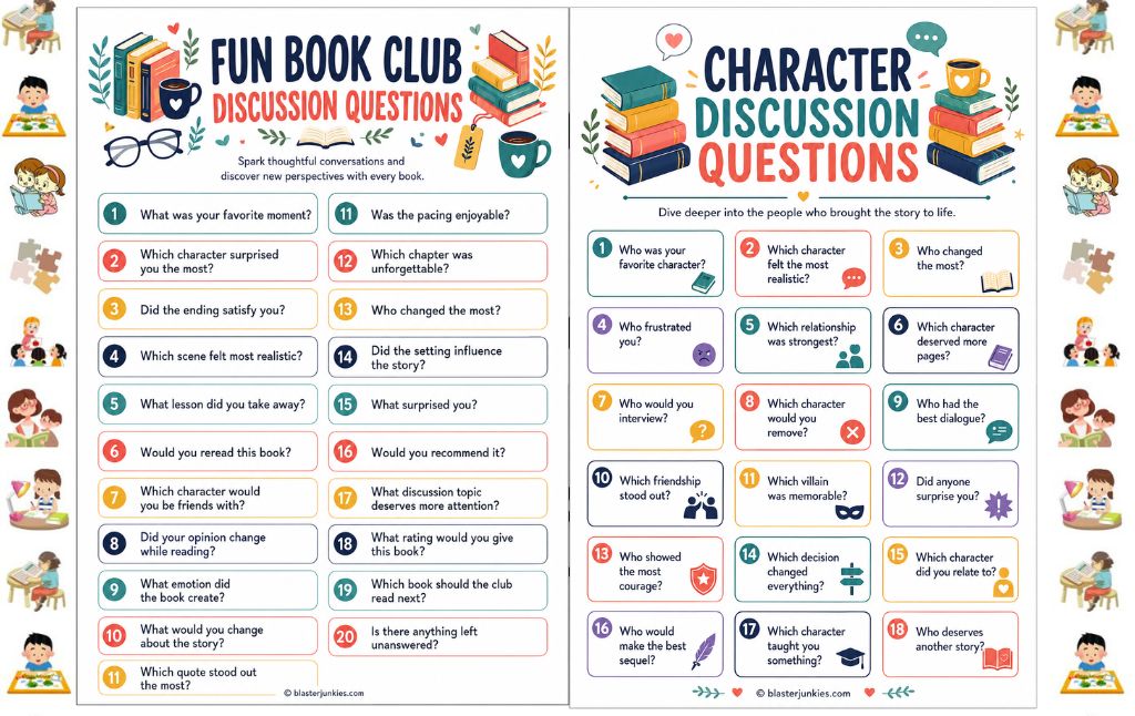 Fun Book Club Discussion Questions: A Complete Guide for Adults (and How to Adapt It for Kids)