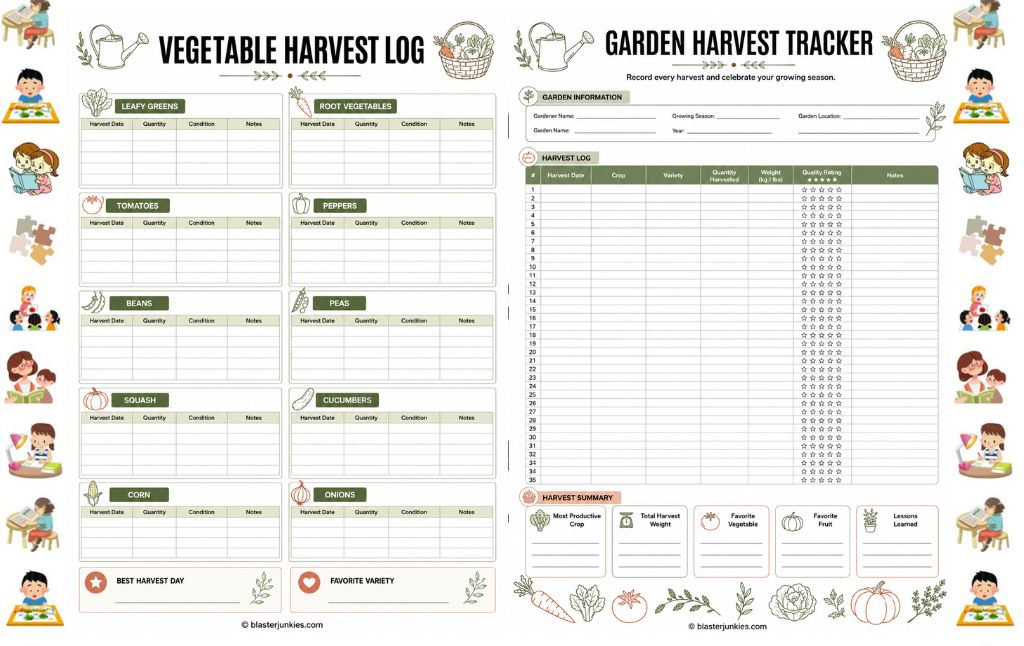 Garden Harvest Tracker: A Fun Way to Teach Kids About Gardening