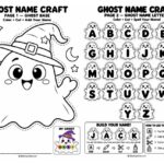 Ghost Name Craft For Kids