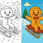 Gingerbread Man Coloring Page