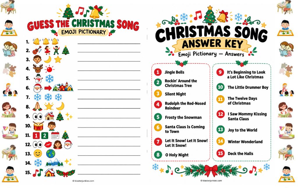 Guess The Christmas Song Emoji Pictionary