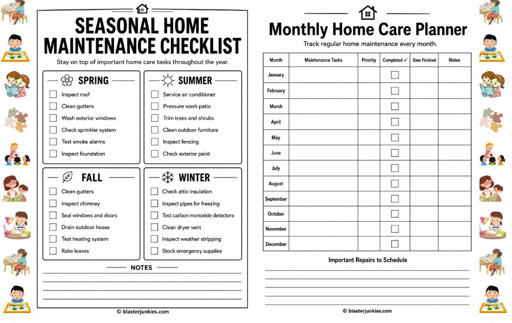Home Maintenance Checklist: A Practical System That Kids Can Help Run Too