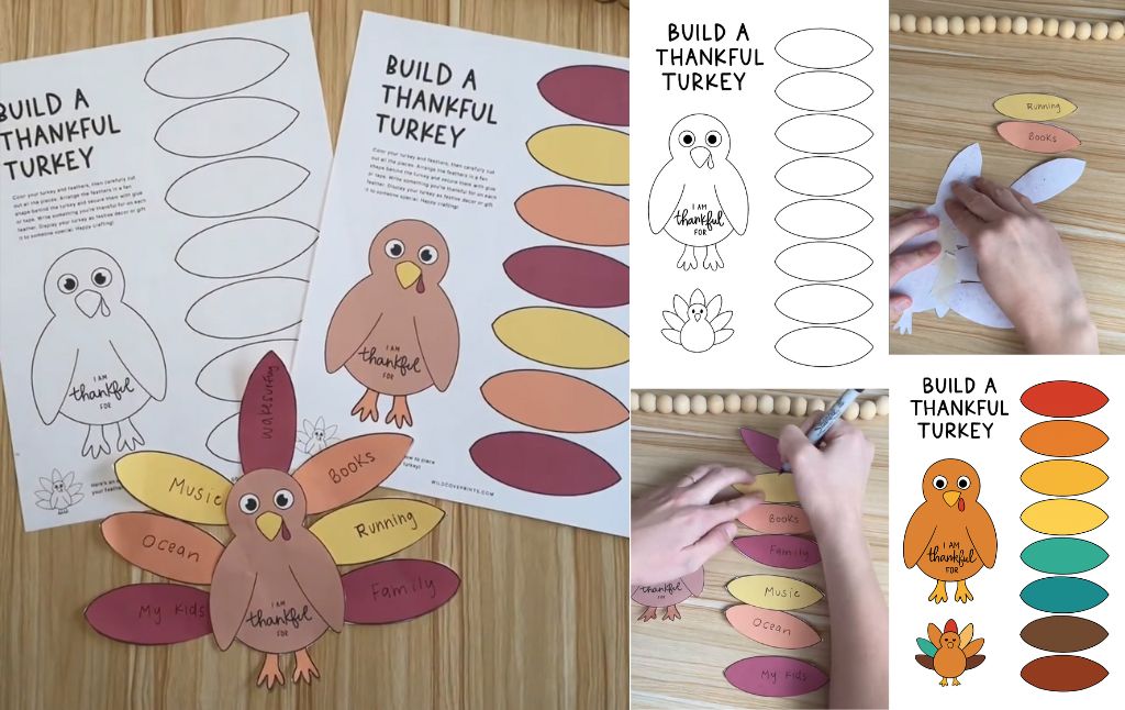 How to Build Your Own Thankful Turkey Craft (Free Printable Included!)
