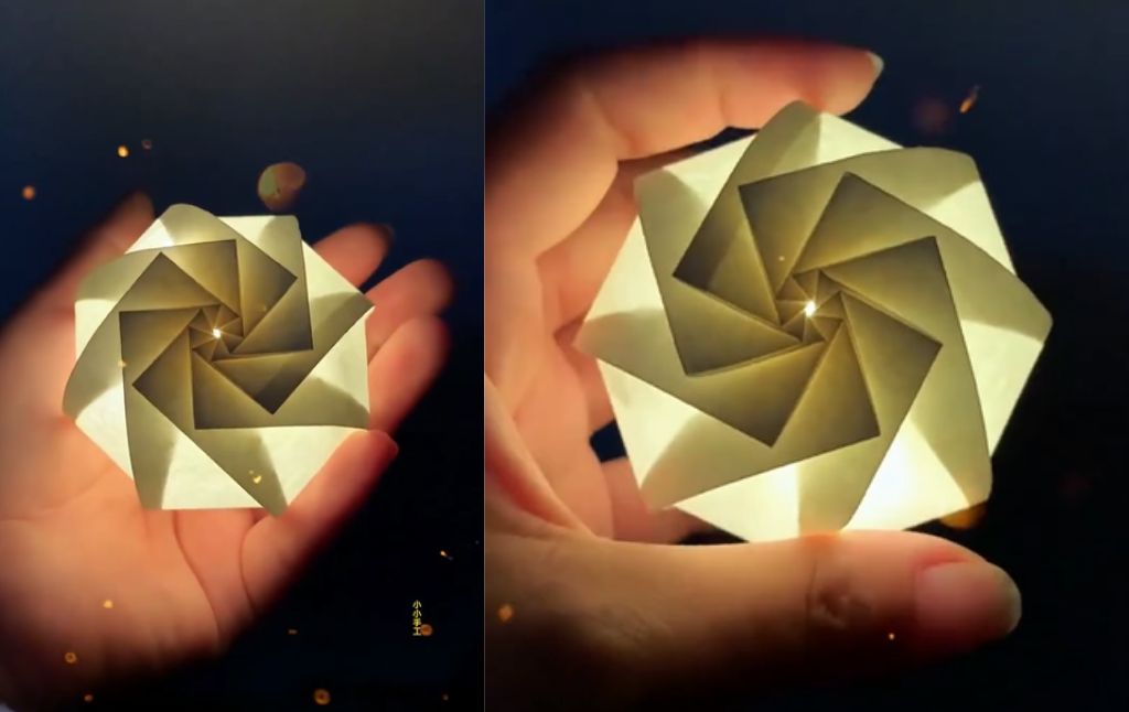 How to Fold a Glowing Origami Petal Sphere